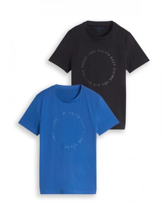 Foto van product TOM TAILOR Shirt royal blue / koningsblauw / zwart