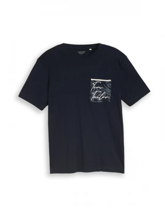 Foto van product TOM TAILOR Shirt saffier / donkerblauw / wit