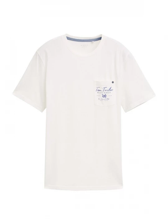 Foto van product TOM TAILOR Shirt saffier / offwhite