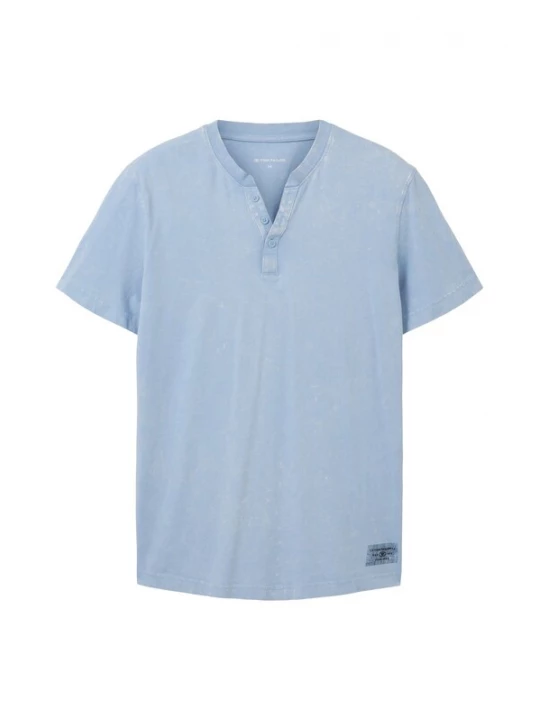 Foto van product TOM TAILOR Shirt 'Serafino' lichtblauw / zwart