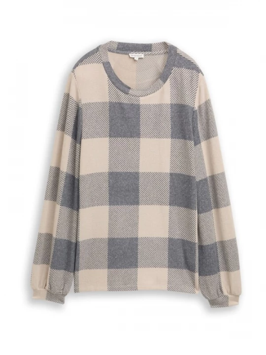 Foto van product TOM TAILOR Shirt taupe / zwart