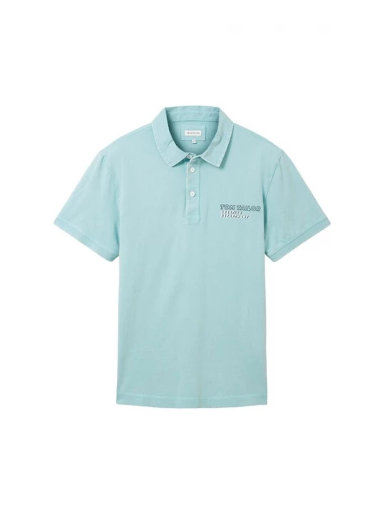 Foto van product TOM TAILOR Shirt turquoise / donkerblauw / zwart / wit