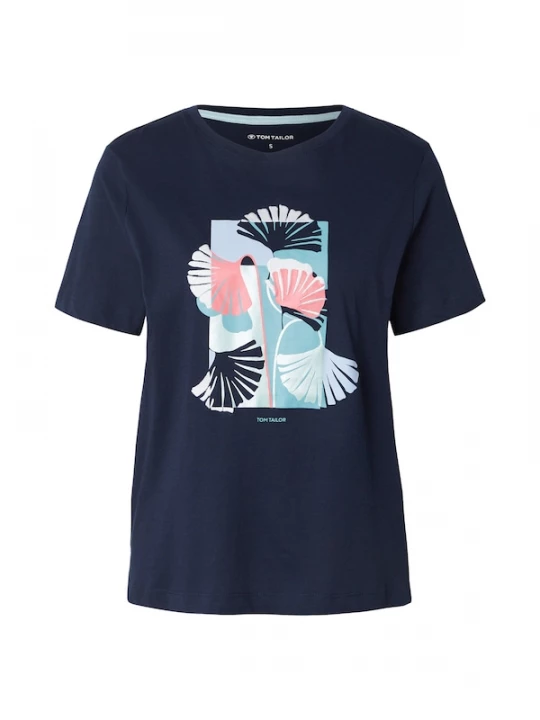 Foto van product TOM TAILOR Shirt turquoise / nachtblauw / hemelsblauw / lichtroze