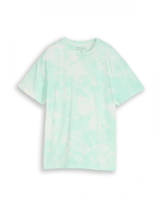 Foto van product TOM TAILOR Shirt turquoise / offwhite