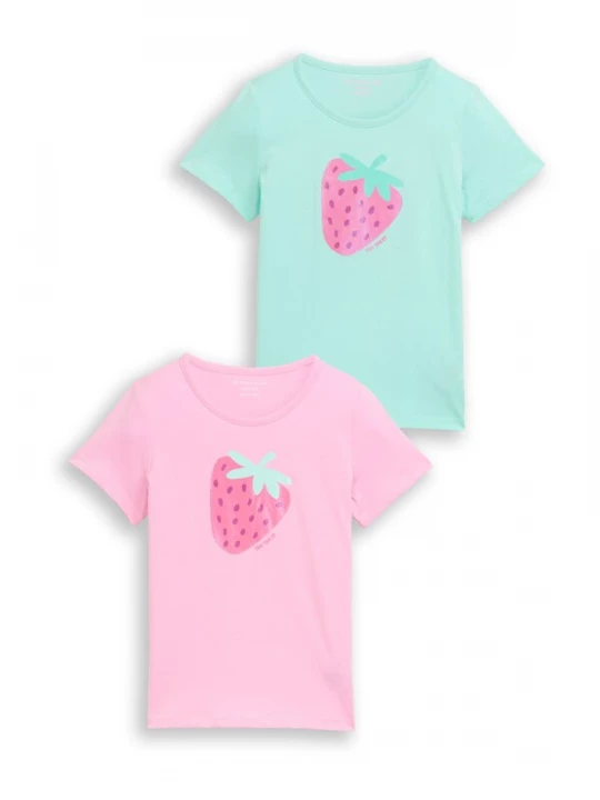 Foto van product TOM TAILOR Shirt turquoise / orchidee / pink / rosa