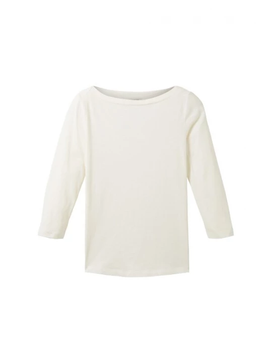 Foto van product TOM TAILOR Shirt wit gemêleerd