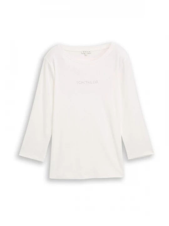 Foto van product TOM TAILOR Shirt zilver / wit