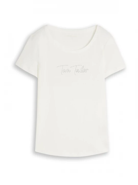 Foto van product TOM TAILOR Shirt zilver / wit