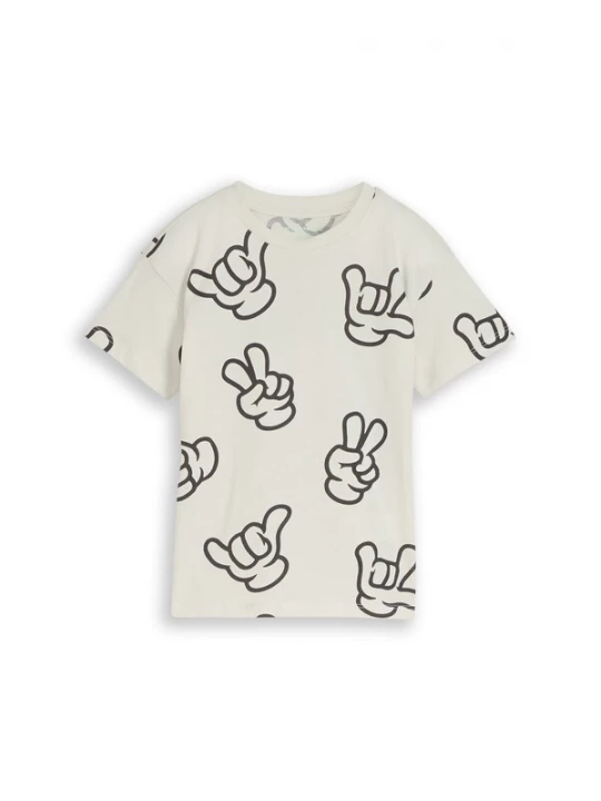Foto van product TOM TAILOR Shirt zwart / offwhite