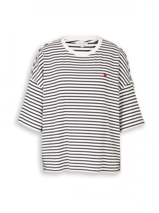 Foto van product TOM TAILOR Shirt zwart / offwhite