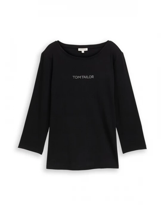 Foto van product TOM TAILOR Shirt zwart / transparant