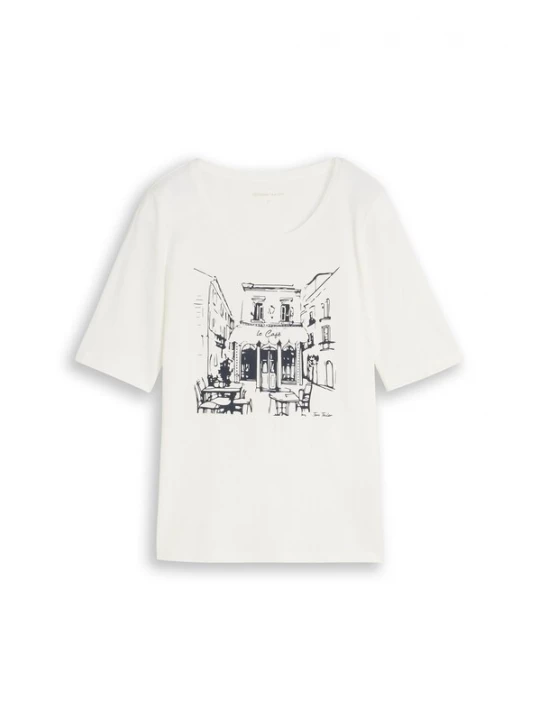 Foto van product TOM TAILOR Shirt zwart / wit