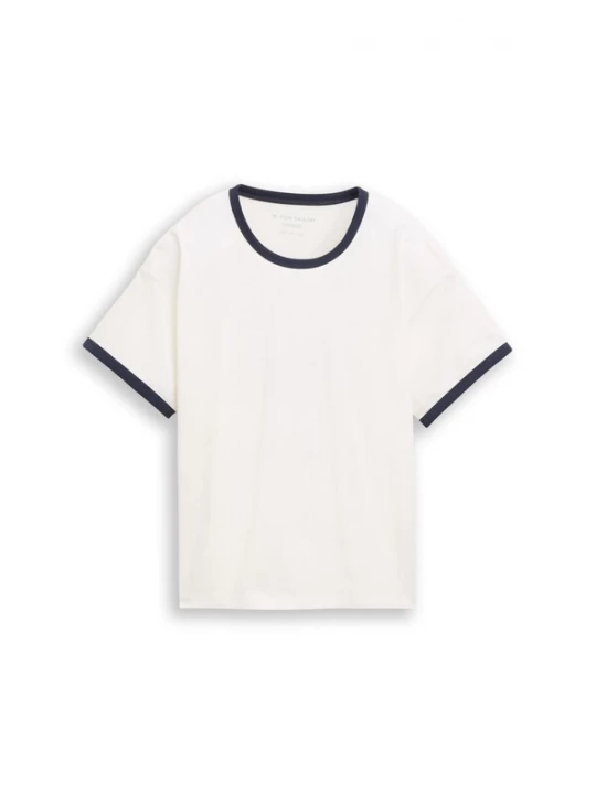 Foto van product TOM TAILOR Shirt zwart / wit