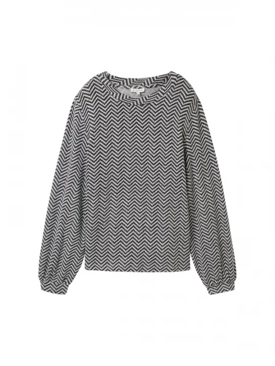 Foto van product TOM TAILOR Shirt zwart / wit
