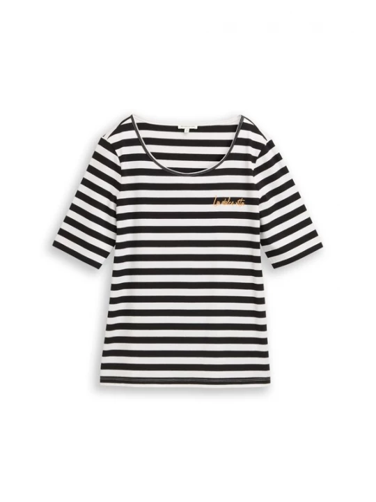 Foto van product TOM TAILOR Shirt zwart / wit