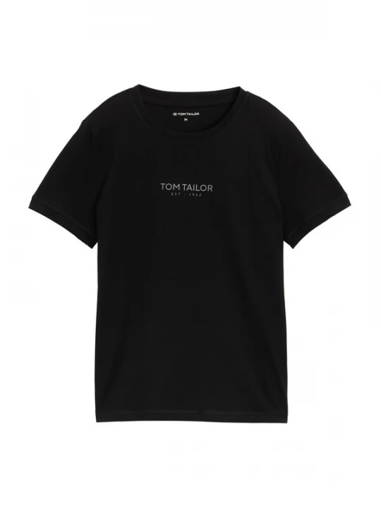 Foto van product TOM TAILOR Shirt zwart / zilver