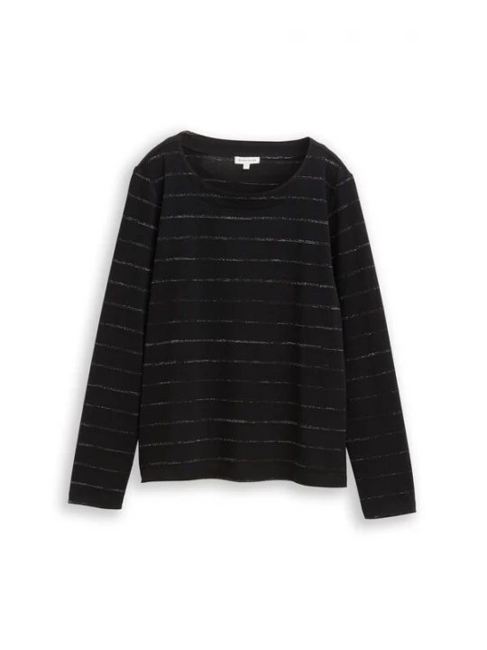 Foto van product TOM TAILOR Shirt zwart / zilver
