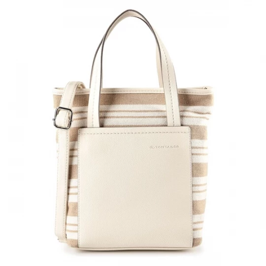 Foto van product TOM TAILOR Shopper 'Elodie' beige / offwhite