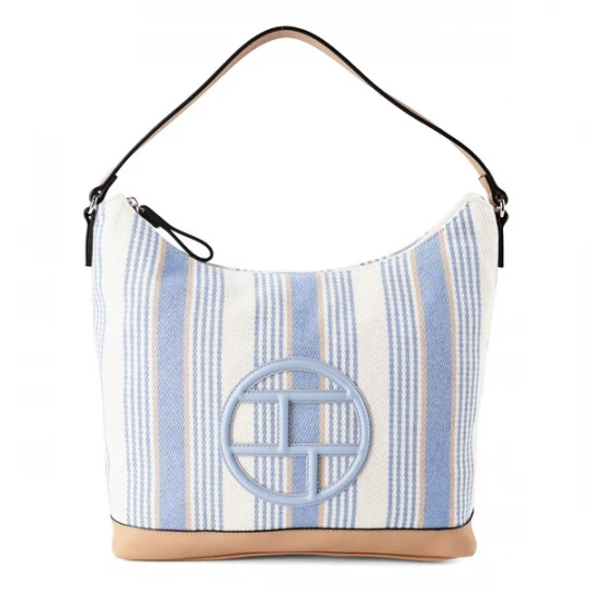 Foto van product TOM TAILOR Shopper 'Gilda' beige / lichtblauw / wit