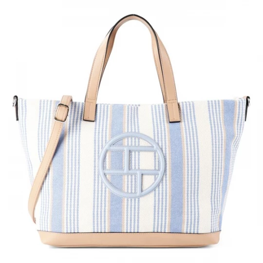 Foto van product TOM TAILOR Shopper 'Gilda' lichtblauw / wit