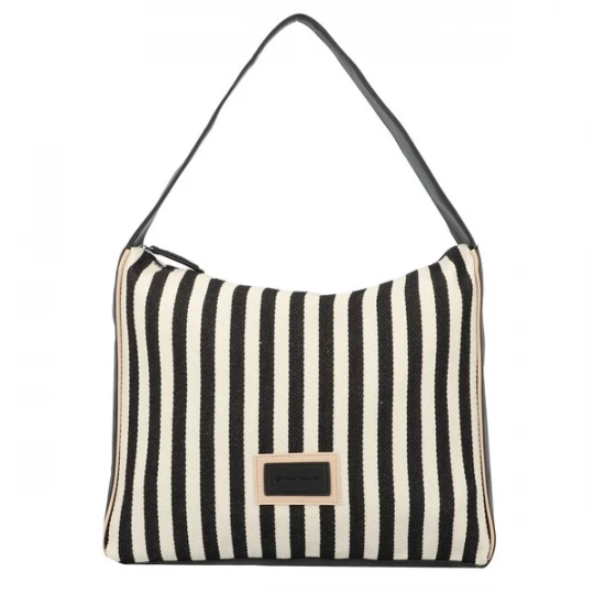 Foto van product TOM TAILOR Shopper 'Malie' beige / zwart