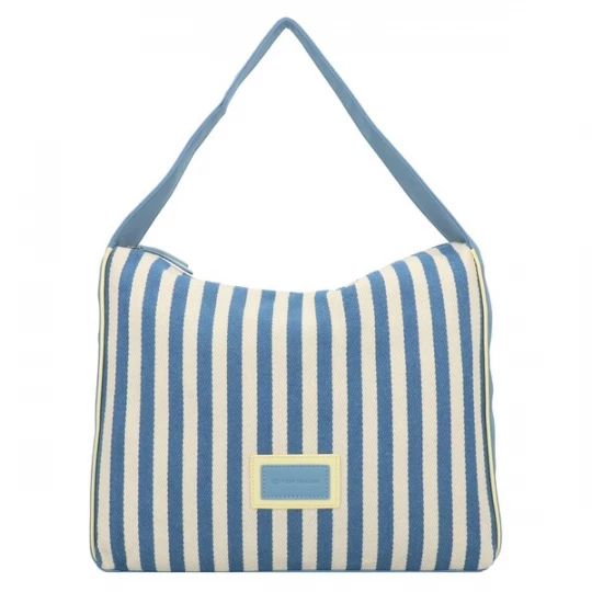 Foto van product TOM TAILOR Shopper 'Malie' crème / blauw