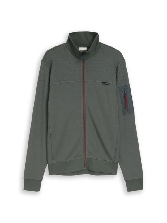 Foto van product TOM TAILOR Sweatvest olijfgroen