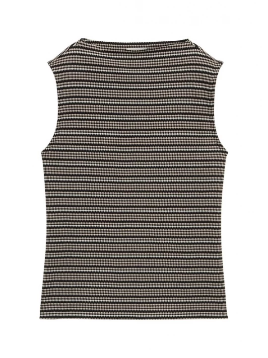 Foto van product TOM TAILOR Top lichtbeige / lichtlila / zwart