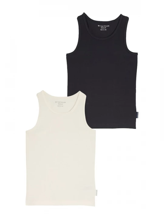 Foto van product TOM TAILOR Top zwart / wolwit