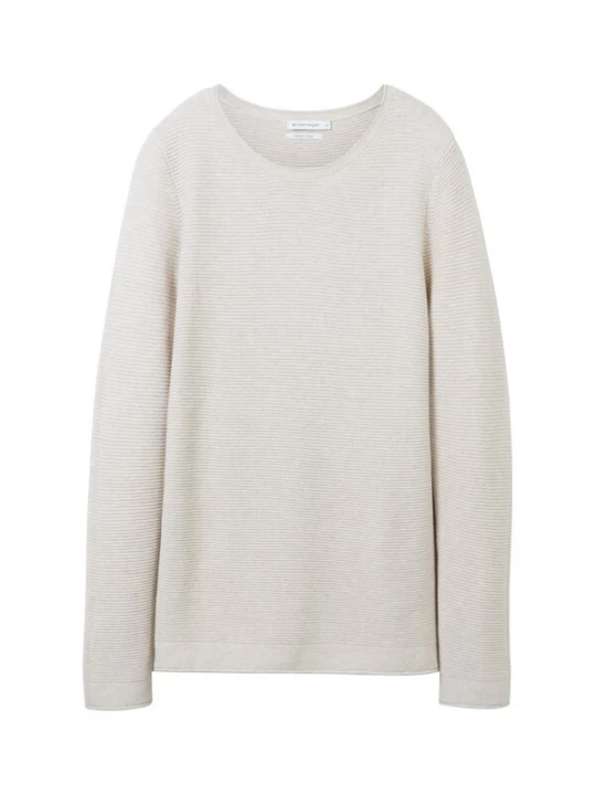 Foto van product TOM TAILOR Trui beige gemêleerd