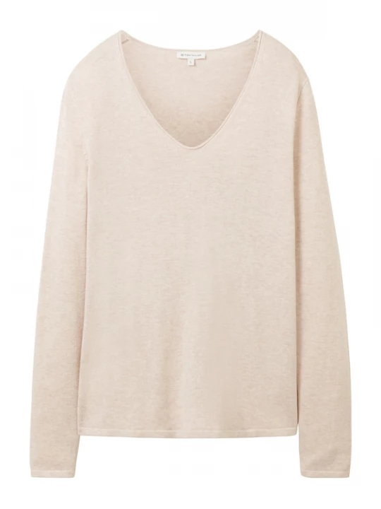 Foto van product TOM TAILOR Trui beige gemêleerd