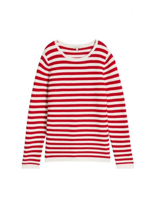 Foto van product TOM TAILOR Trui bloedrood / wit
