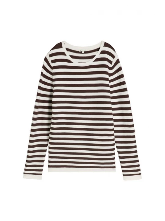 Foto van product TOM TAILOR Trui bruin / wit