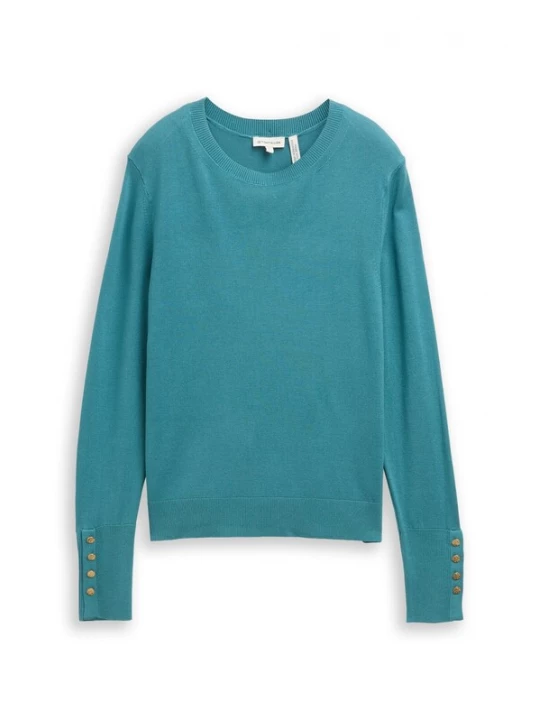 Foto van product TOM TAILOR Trui cyaan blauw