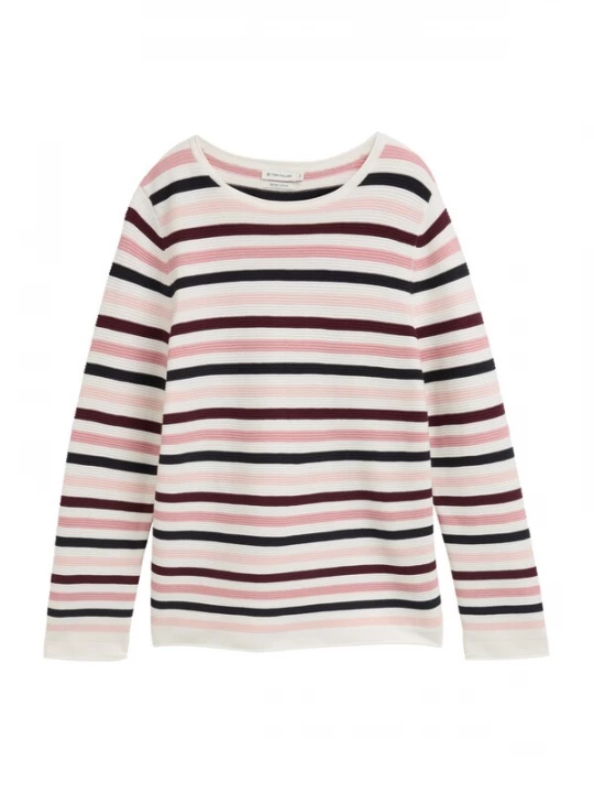 Foto van product TOM TAILOR Trui ecru / rosa / oudroze / zwart