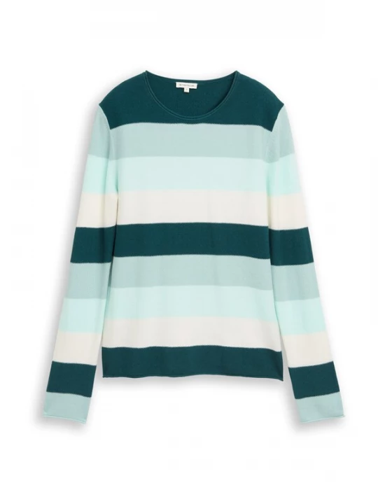 Foto van product TOM TAILOR Trui ivoor / mintgroen / pastelgroen / donkergroen