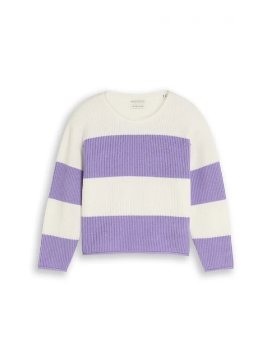 Foto van product TOM TAILOR Trui lavendel / wit