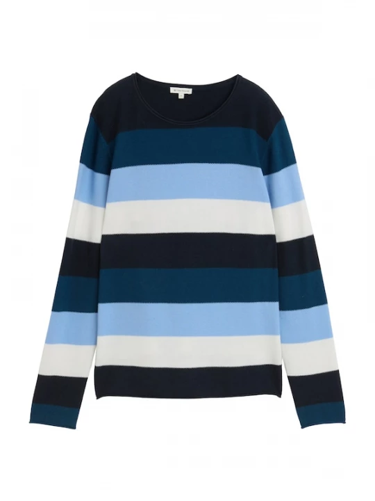 Foto van product TOM TAILOR Trui navy / lichtblauw / donkerblauw / wit