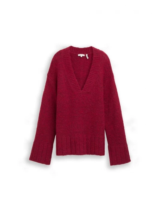 Foto van product TOM TAILOR Trui rood gemêleerd