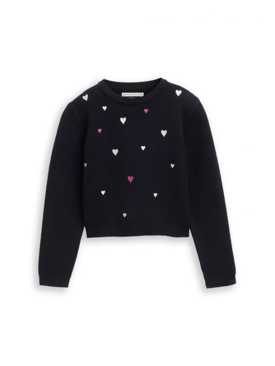 Foto van product TOM TAILOR Trui rosa / zwart / wit