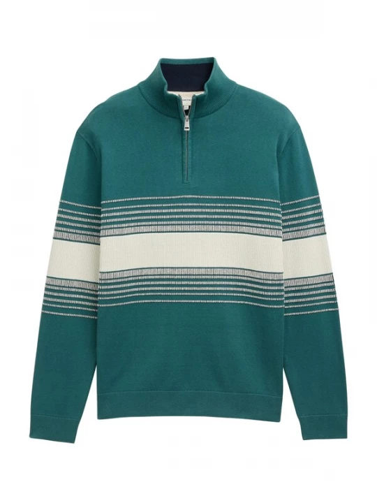 Foto van product TOM TAILOR Trui smaragd / wit