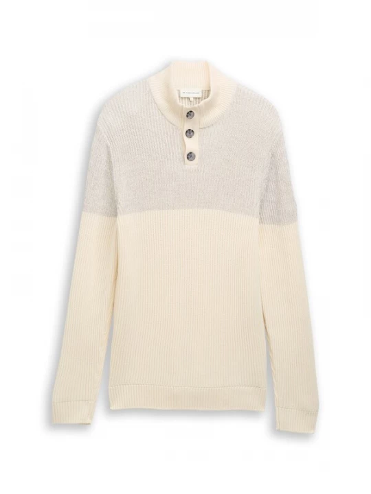Foto van product TOM TAILOR Trui taupe / wolwit