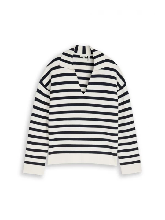 Foto van product TOM TAILOR Trui zwart / wit