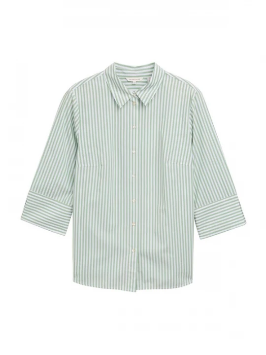 Foto van product Tom Tailor Women + Blouse groen / wit