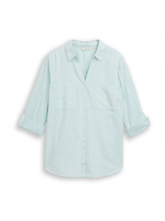 Foto van product Tom Tailor Women + Blouse pastelblauw