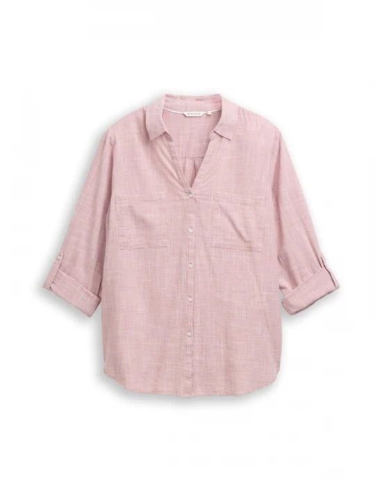 Foto van product Tom Tailor Women + Blouse rosa / wit