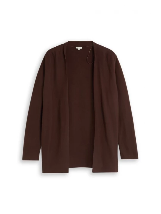 Foto van product Tom Tailor Women + Gebreid vest donkerbruin