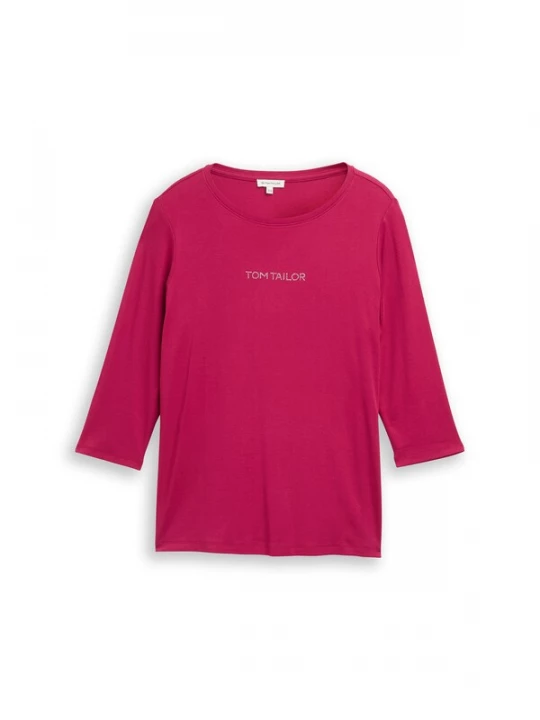 Foto van product Tom Tailor Women + Shirt pink / zilver