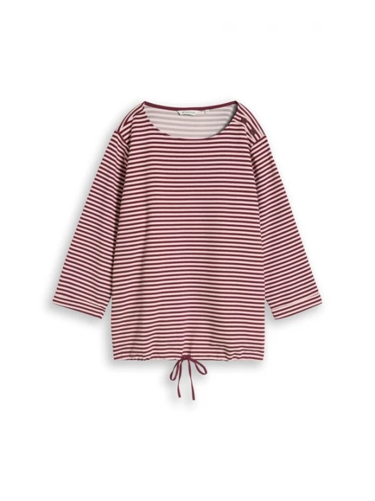 Foto van product Tom Tailor Women + Shirt poederroze / bordeaux