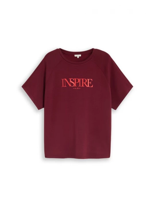 Foto van product Tom Tailor Women + Shirt rood / wijnrood